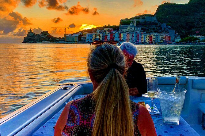Blue Boat Cinque Terre Sunset Tour - Vernazza: a tiny harbor with St. Margaret of Antioch on the water