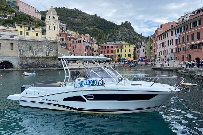 Cinque Terre and Portovenere Private Boat Tour from La Spezia - The boat experience: shade, restroom, towels, and snorkel-ready comfort