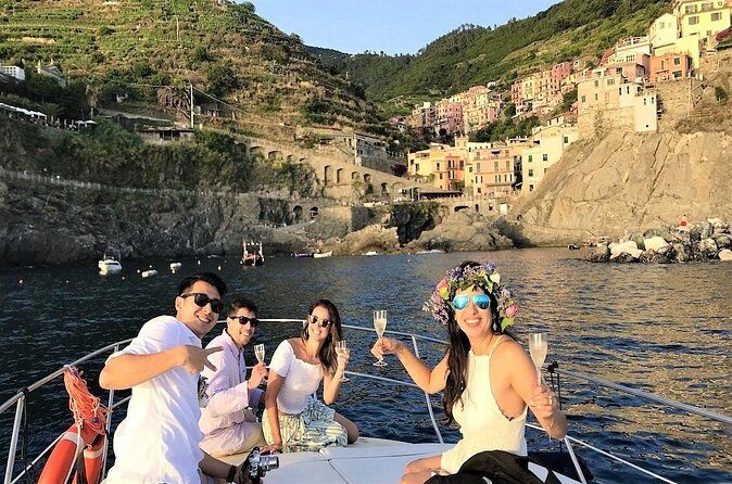 Cinque Terre Sunset Tour by Boat - Cinque Terre from the sea: five villages, steep terraces, and the Blue Path