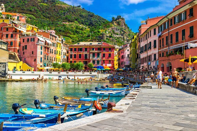 Cinque Terre tour with limoncino tasting from La Spezia Port - Riomaggiore: the fishing port vibe and narrow-street views